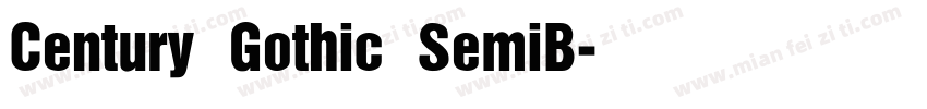 Century Gothic SemiB字体转换